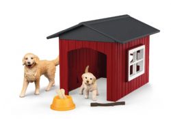 SCHLEICH - NICHE AVEC GOLDEN RETRIEVER #42722 *EXCLUSIF À CHICOUTIMI*